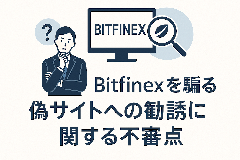 Bitfinexを騙る偽サイトへの勧誘に関する不審点