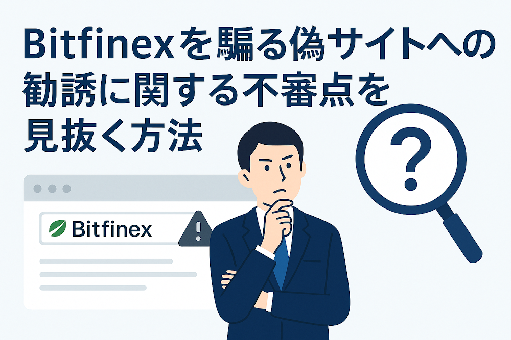 Bitfinexを騙る偽サイトへの勧誘に関する不審点を見抜く方法