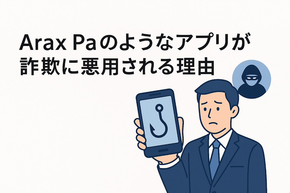 Arax Paのようなアプリが詐欺に悪用される理由