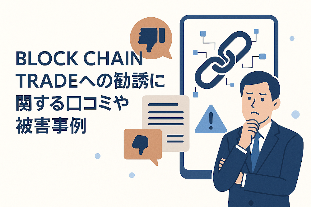 BLOCK CHAIN TRADEへの勧誘に関する口コミや被害事例
