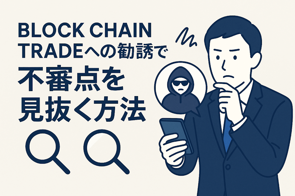 BLOCK CHAIN TRADEへの勧誘で不審点を見抜く方法