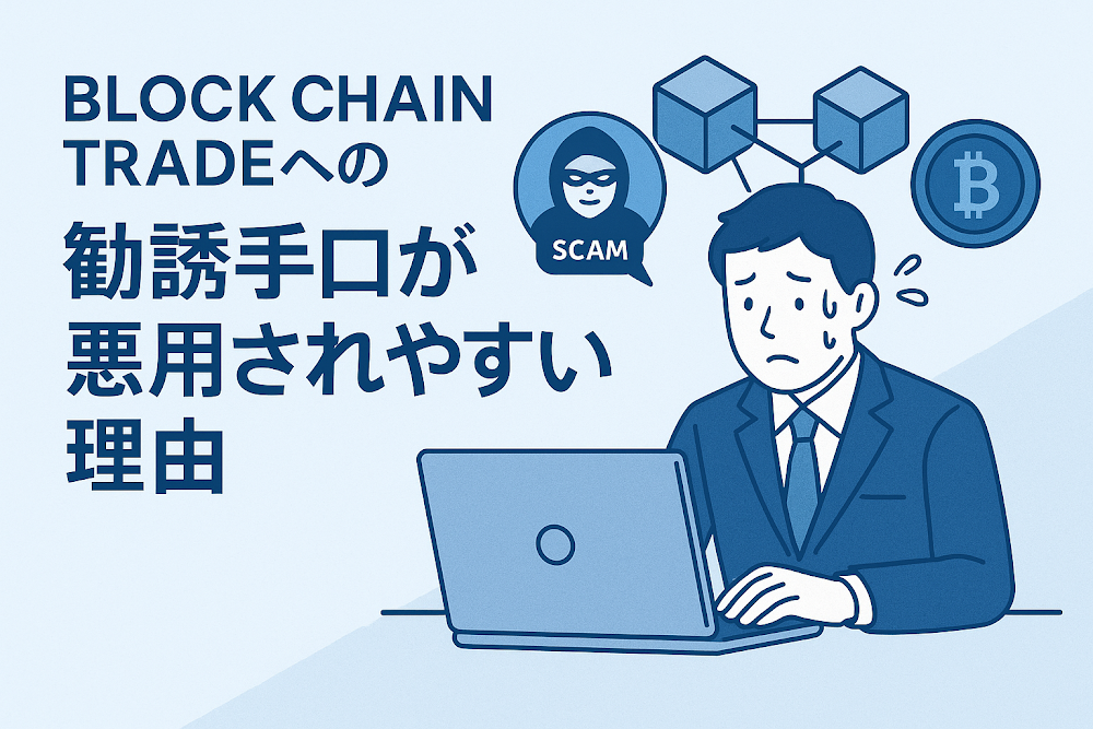 BLOCK CHAIN TRADEへの勧誘手口が悪用されやすい理由