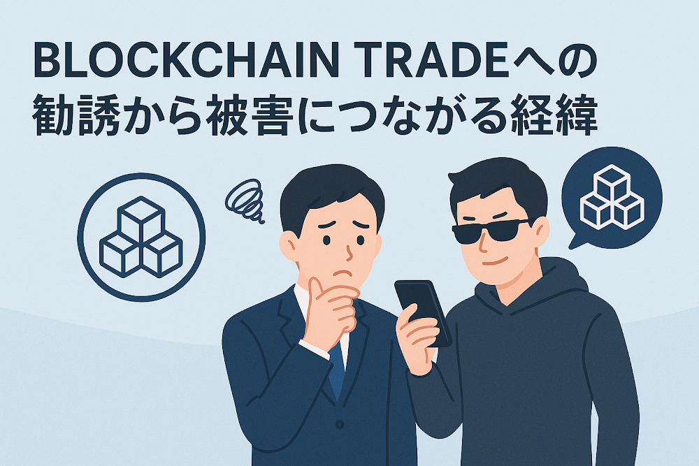 BLOCK CHAIN TRADEへの勧誘から被害につながる経緯