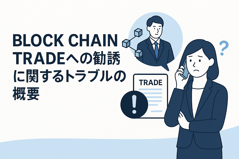 BLOCK CHAIN TRADEへの勧誘に関するトラブルの概要