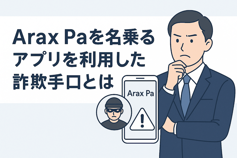 Arax Paを名乗るアプリを利用した詐欺手口とは