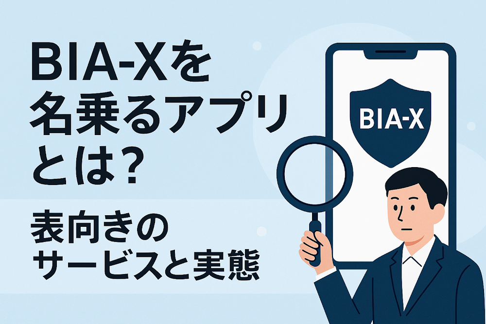 BIA-Xを名乗るアプリとは?表向きのサービスと実態