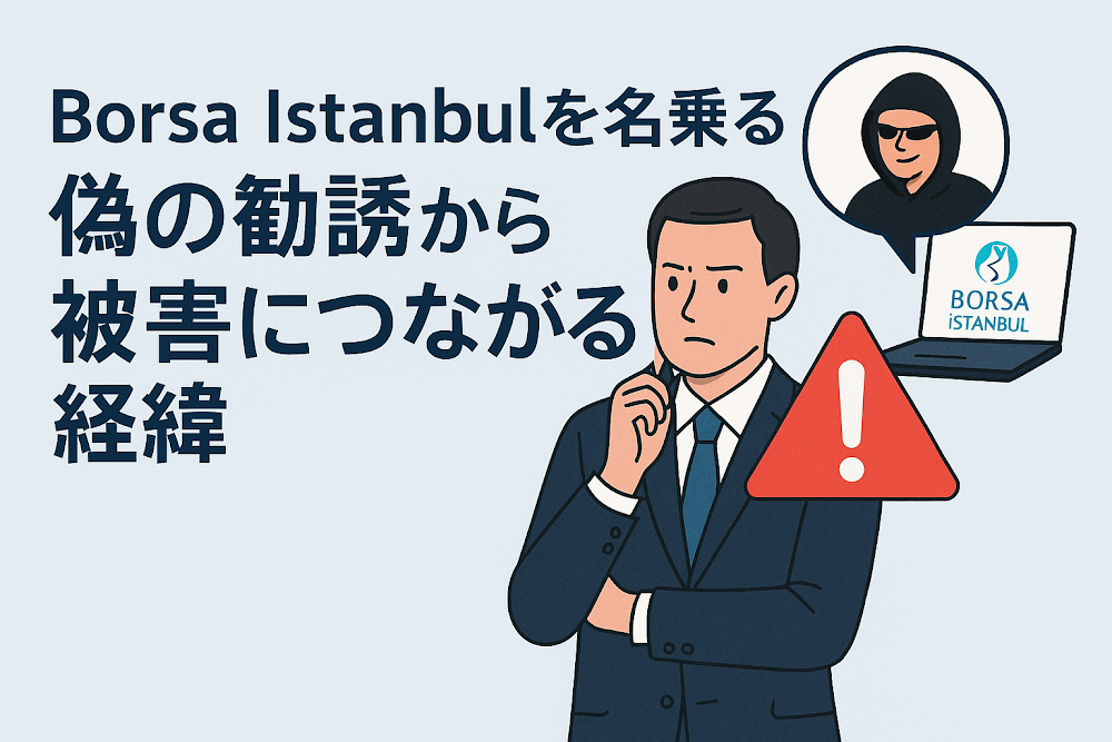 Borsa istanbulを名乗る偽の勧誘から被害につながる経緯