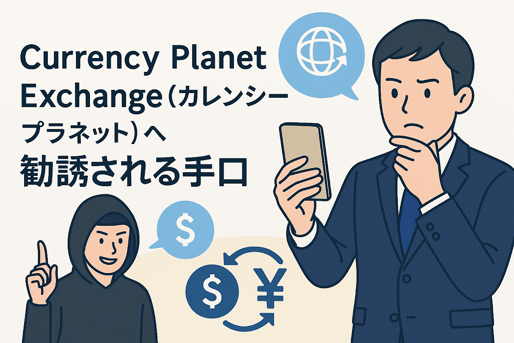 Currency Planet Exchange(カレンシープラネット)へ勧誘される手口