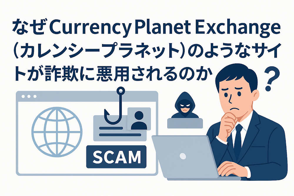 なぜCurrency Planet Exchange(カレンシープラネット)のようなサイトが詐欺に悪用されるのか