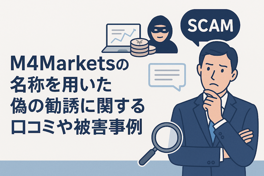 M4Marketsの名称を用いた偽の勧誘に関する口コミや被害事例