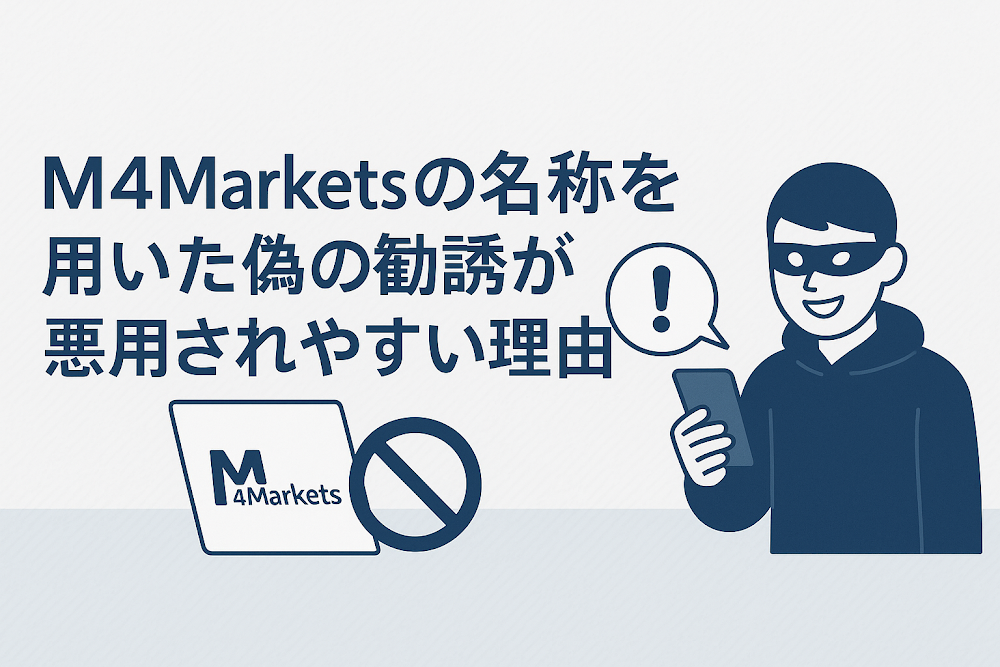 M4Marketsの名称を用いた偽の勧誘が悪用されやすい理由