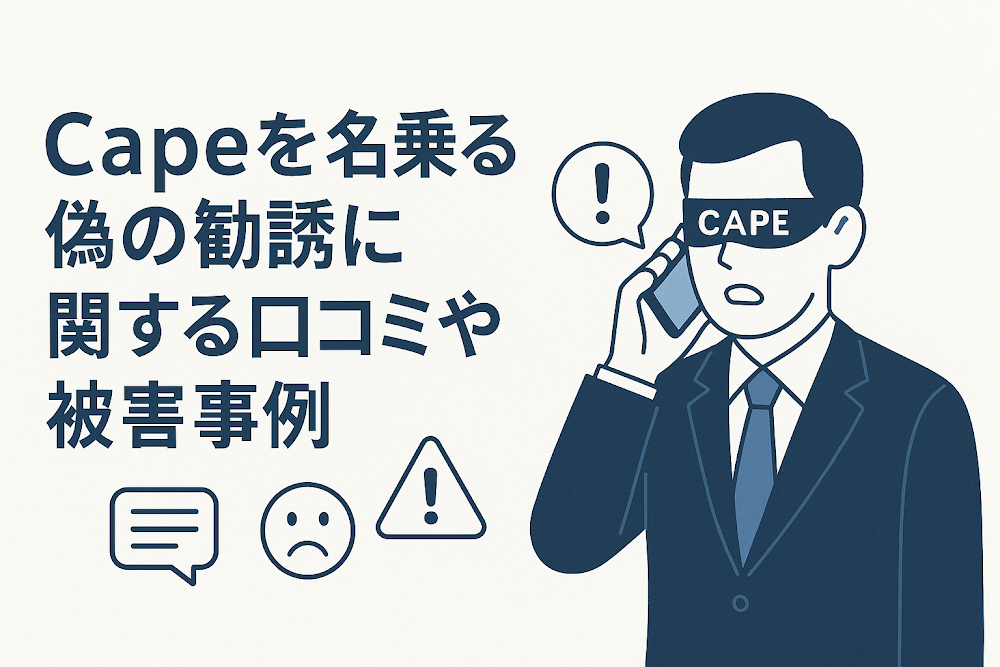 Cape(capehex.com)を名乗る偽の勧誘に関する口コミや被害事例