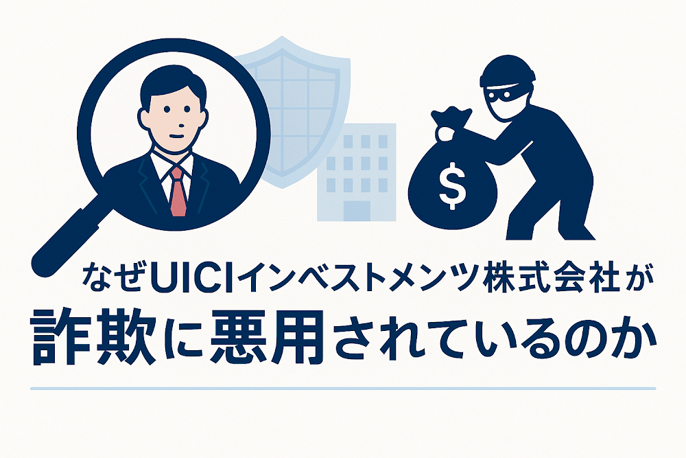 なぜUICIインベストメンツ株式会社が詐欺に悪用されているのか