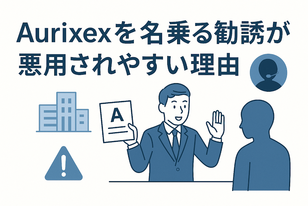 Aurixexを名乗る勧誘が悪用されやすい理由