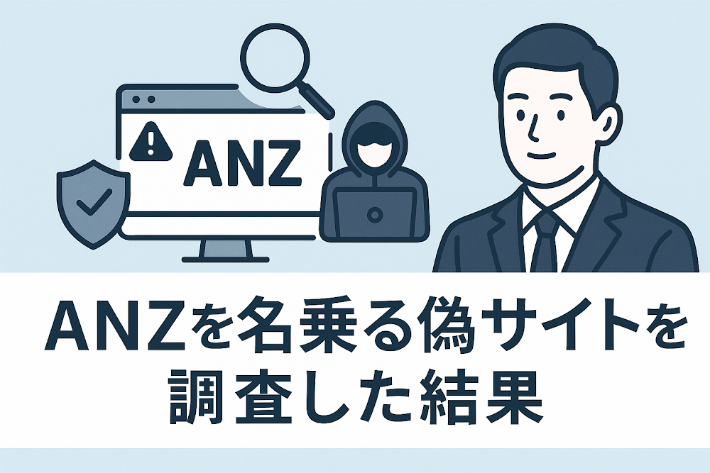 ANZを名乗る偽サイトを調査した結果