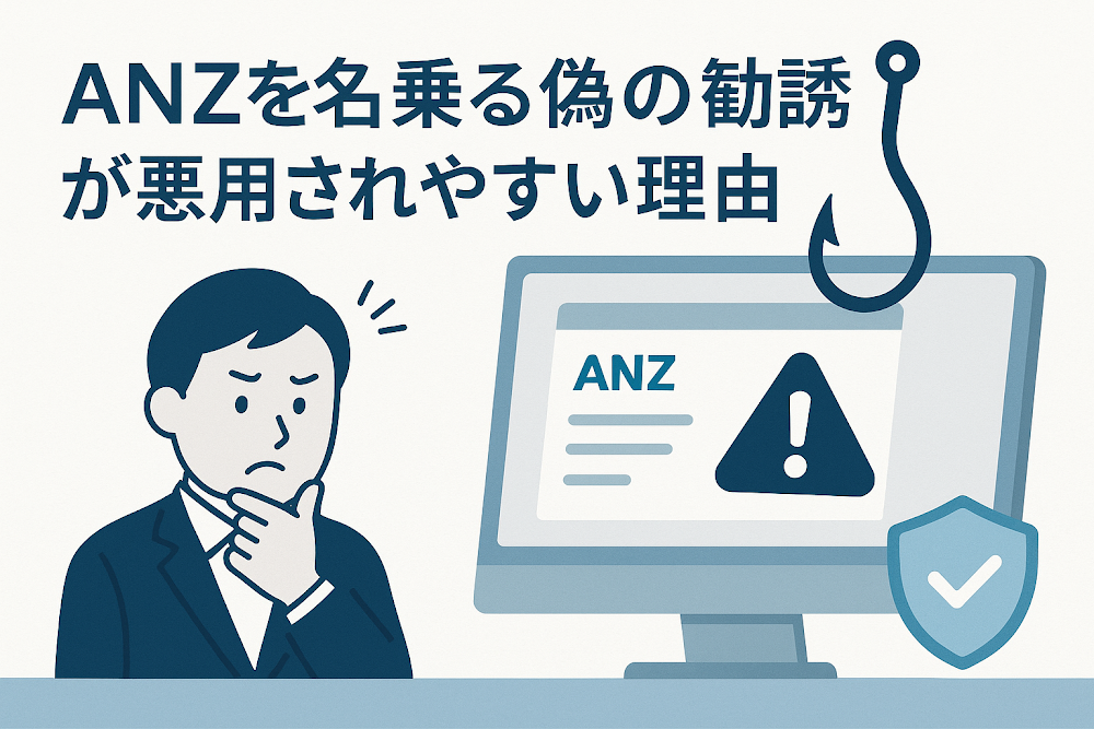 ANZを名乗る偽の勧誘が悪用されやすい理由