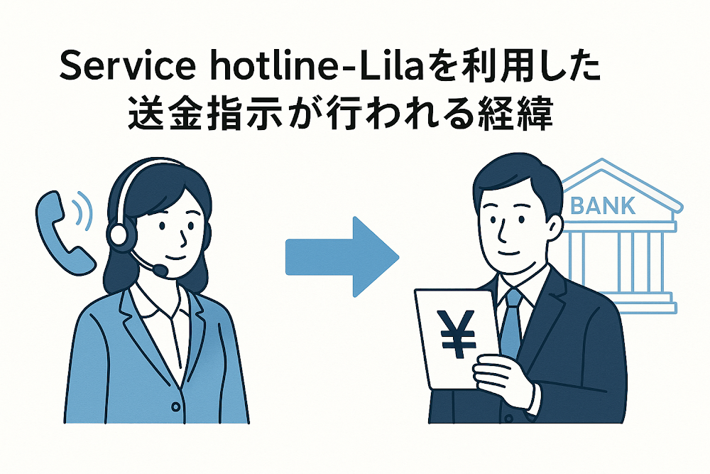 Service hotline-Lilaを利用した送金指示が行われる経緯