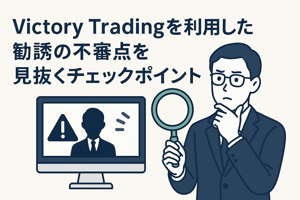 Victory Tradingを利用した勧誘の不審点を見抜くチェックポイント