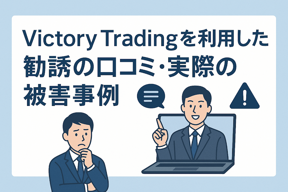 Victory Tradingを利用した勧誘の口コミ・実際の被害事例