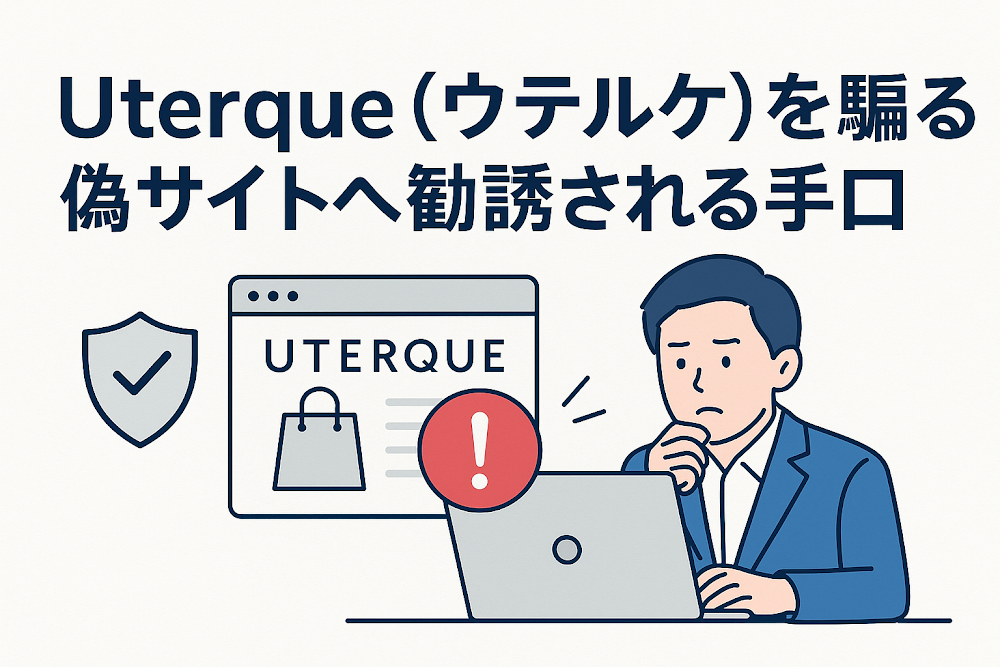 Uterque(ウテルケ)を騙る偽サイトへ勧誘される手口