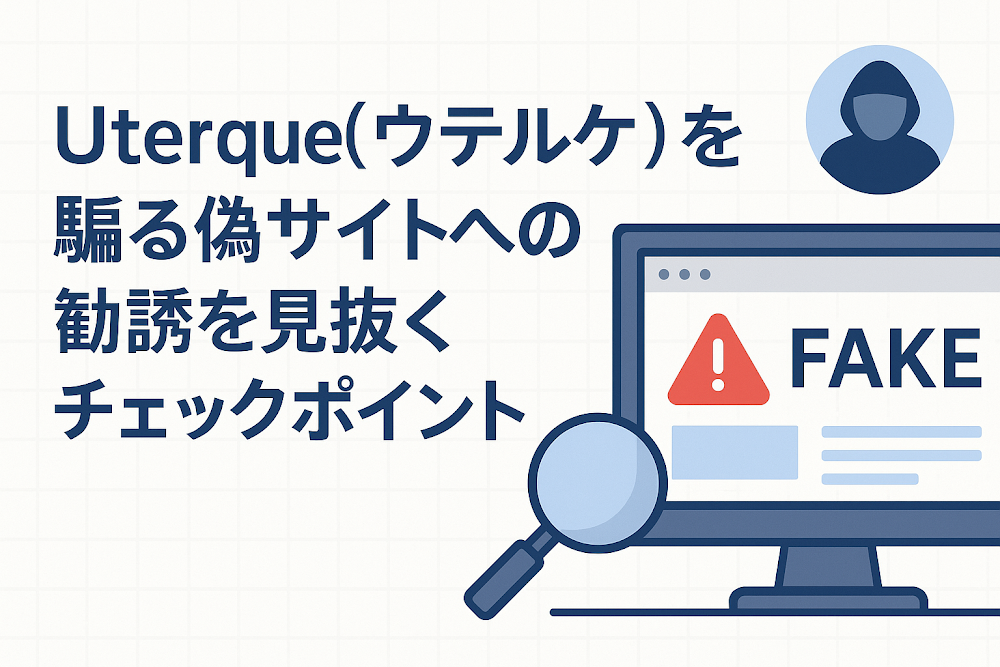 Uterque(ウテルケ)を騙る偽サイトへの勧誘を見抜くチェックポイント