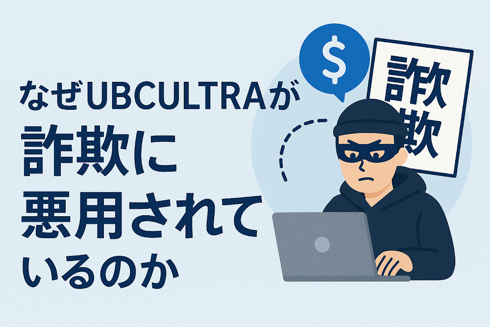 なぜUBCULTRAが詐欺に悪用されているのか