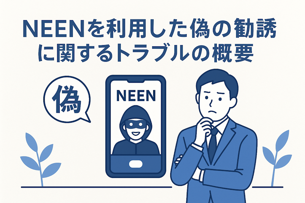 NEEN（oneenlove.jp）を利用した偽の勧誘に関するトラブルの概要