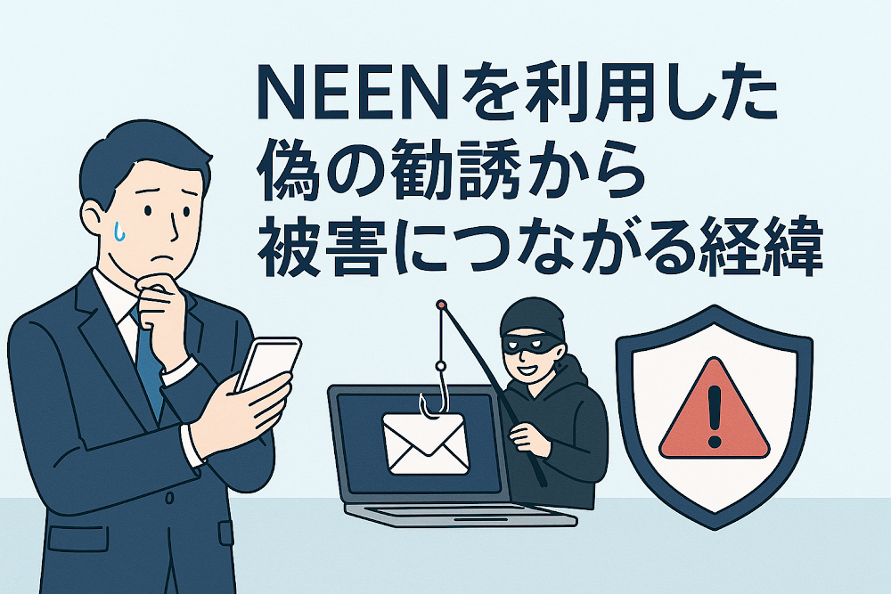 NEEN（oneenlove.jp）を利用した偽の勧誘から被害につながる経緯