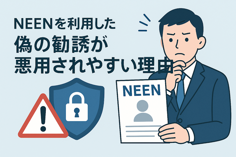 NEEN（oneenlove.jp）を利用した偽の勧誘が悪用されやすい理由