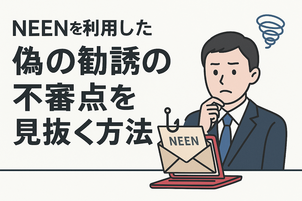NEEN（oneenlove.jp）を利用した偽の勧誘の不審点を見抜く方法