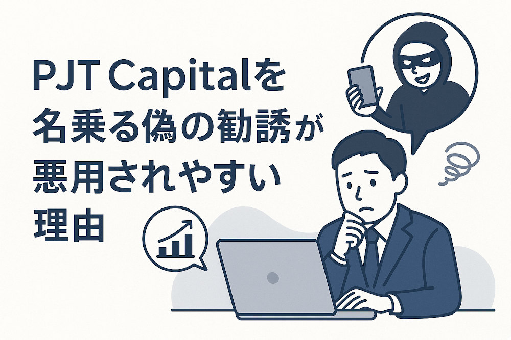 PJT Capitalを名乗る偽の勧誘が悪用されやすい理由