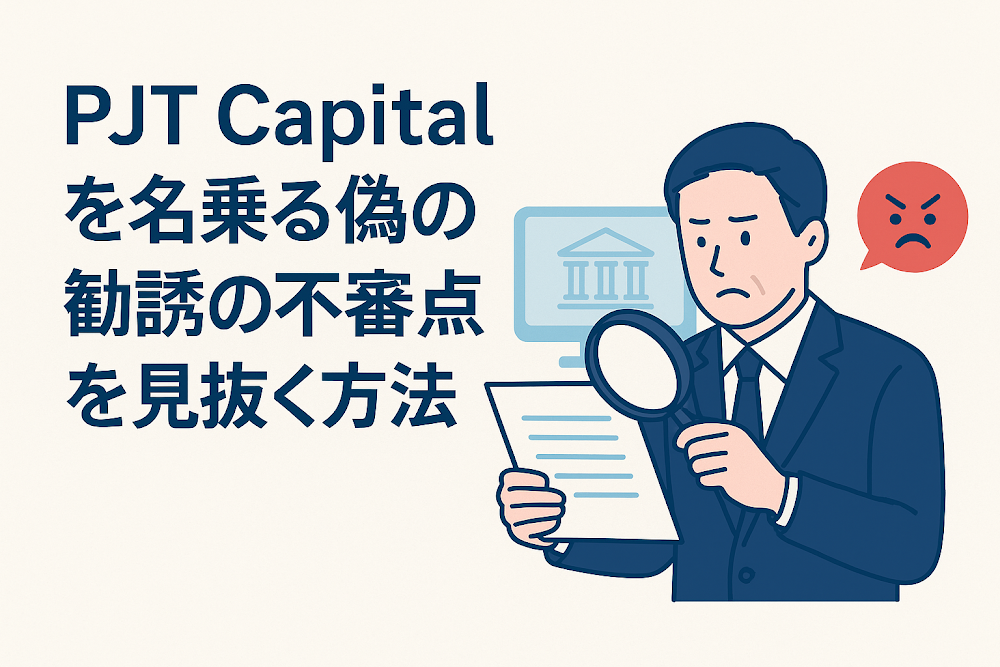 PJT Capitalを名乗る偽の勧誘の不審点を見抜く方法