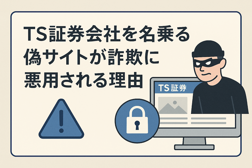 TS証券会社を名乗る偽サイトが詐欺に悪用される理由