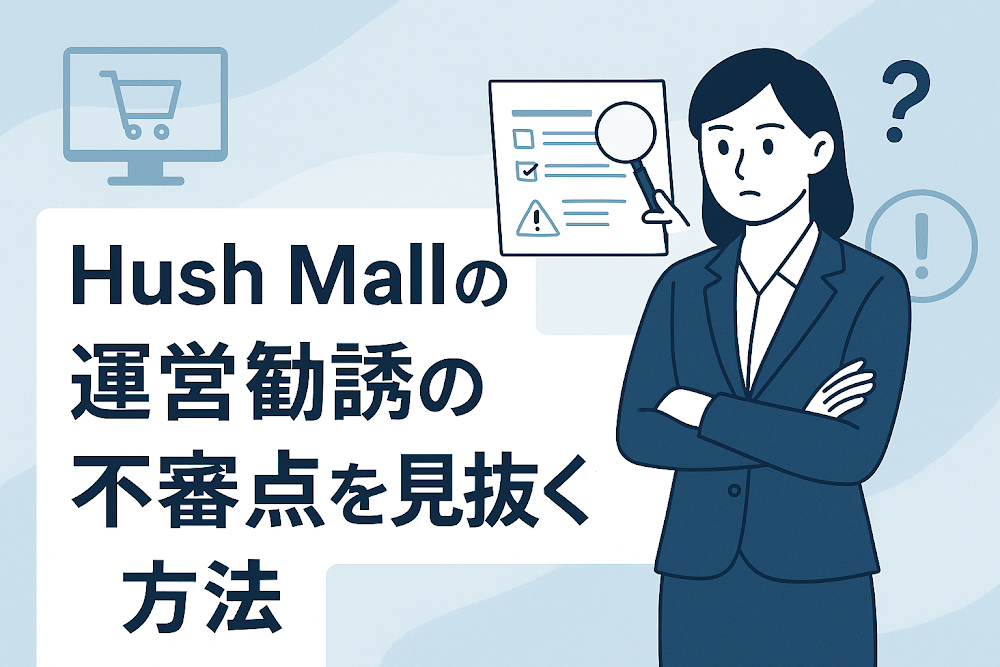 Hush Mallのショップ運営勧誘の不審点を見抜く方法