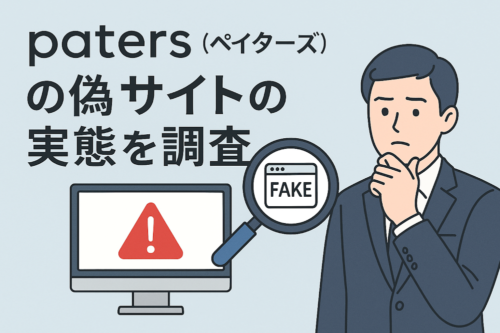 paters(ペイターズ)の偽サイトの実態を調査