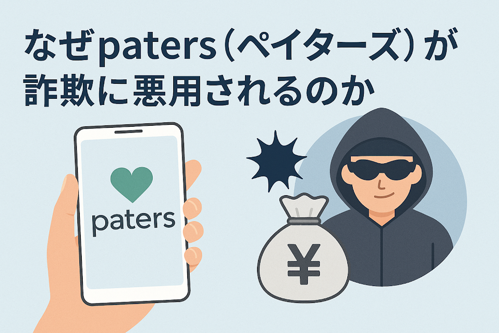 なぜpaters(ペイターズ)が詐欺に悪用されるのか