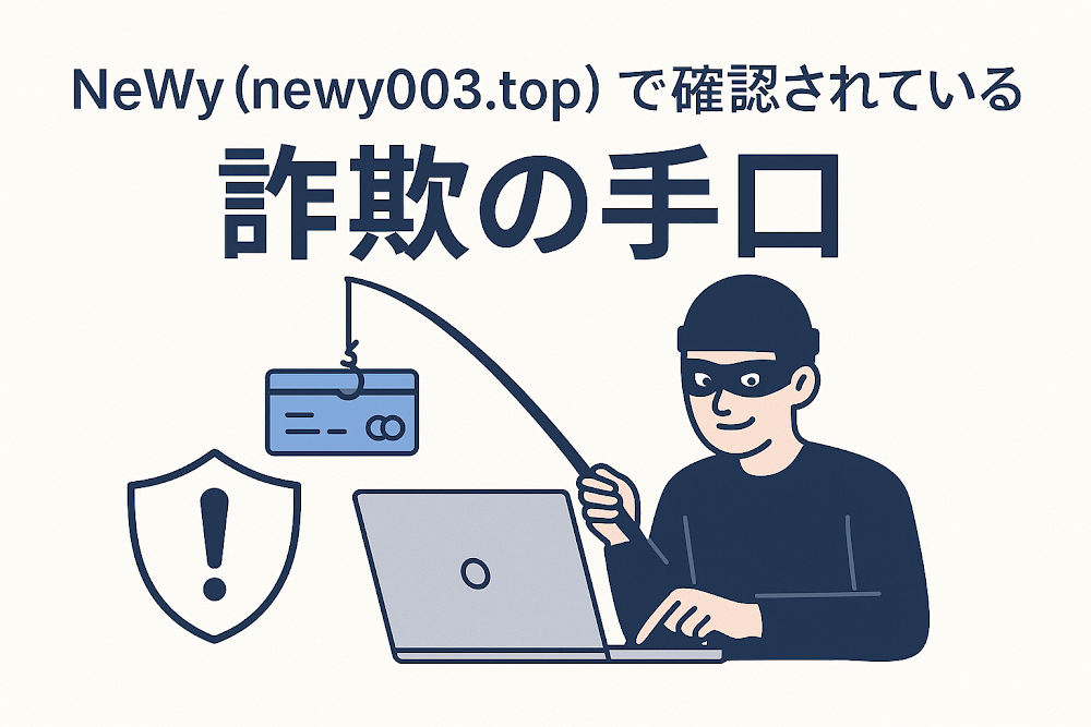 NeWy(newy003.top)で確認されている詐欺の手口