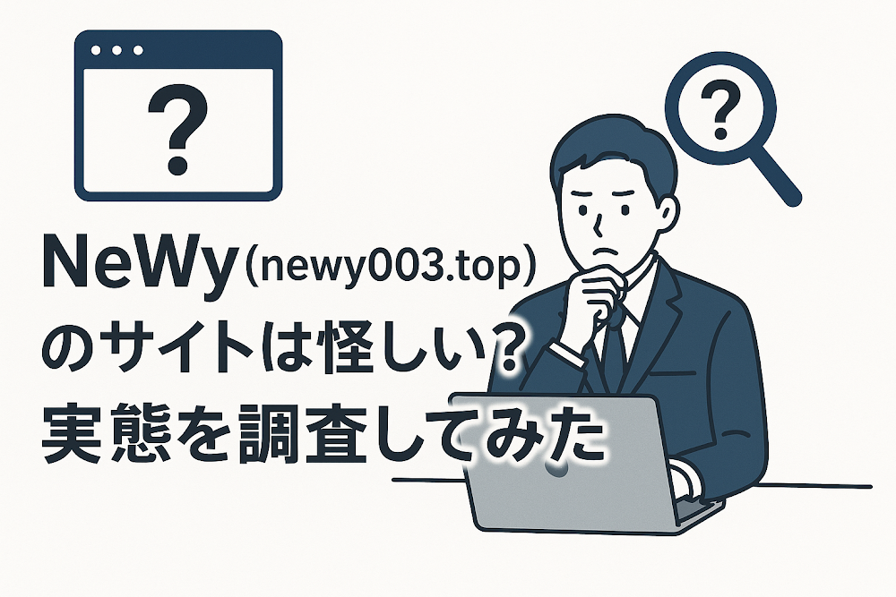 NeWy(newy003.top)のサイトは怪しい?実態を調査してみた