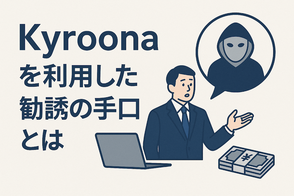 Kyroonaを利用した勧誘の手口とは