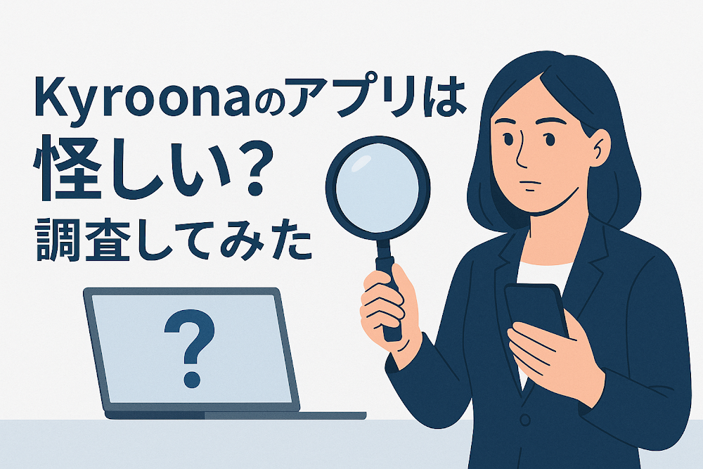 Kyroonaのアプリは怪しい?調査してみた