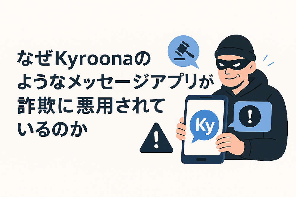 なぜKyroonaのようなメッセージアプリが詐欺に悪用されているのか