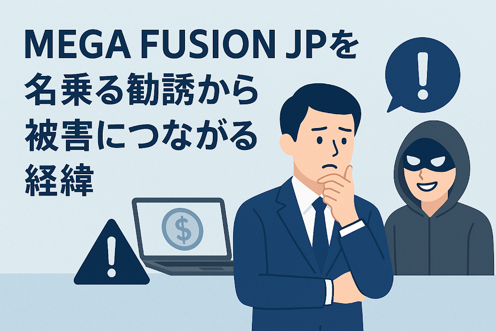MEGA FUSION JP（jpmegafusion.cc）を名乗る勧誘から被害につながる経緯