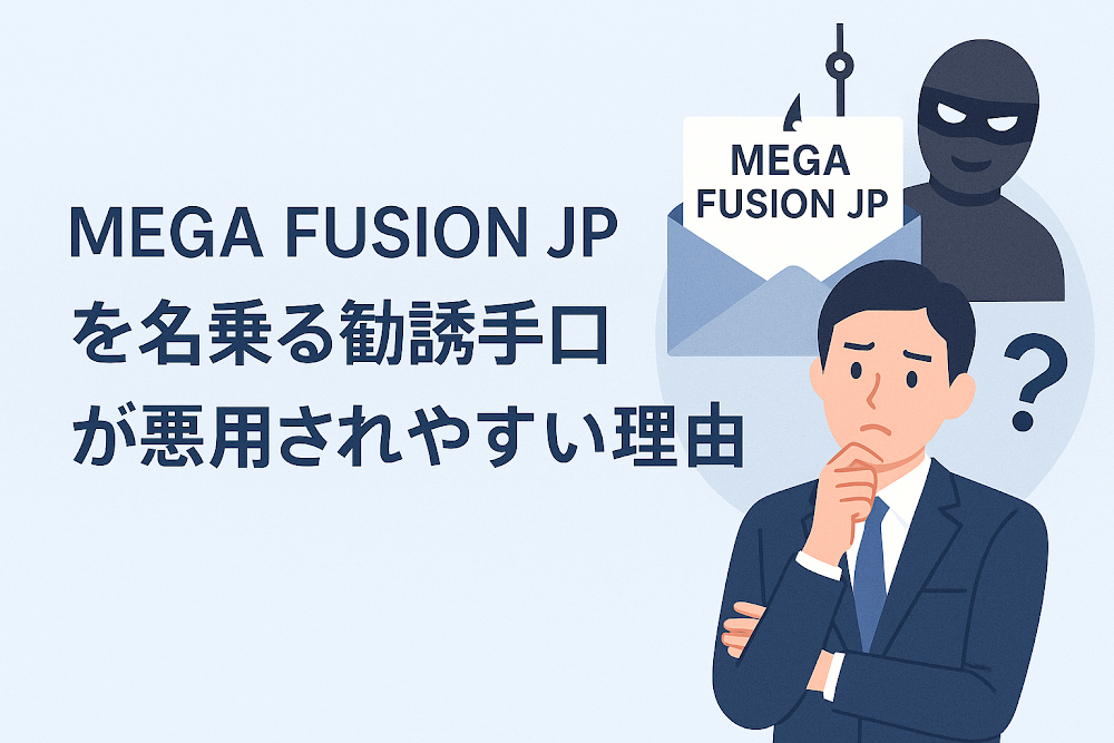 MEGA FUSION JP（jpmegafusion.cc）を名乗る勧誘手口が悪用されやすい理由