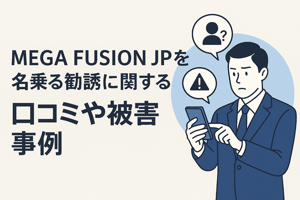 MEGA FUSION JP（jpmegafusion.cc）を名乗る勧誘に関する口コミや被害事例
