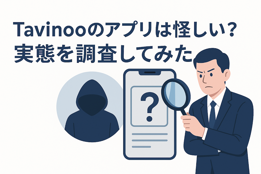 Tavinooのアプリは怪しい?実態を調査してみた