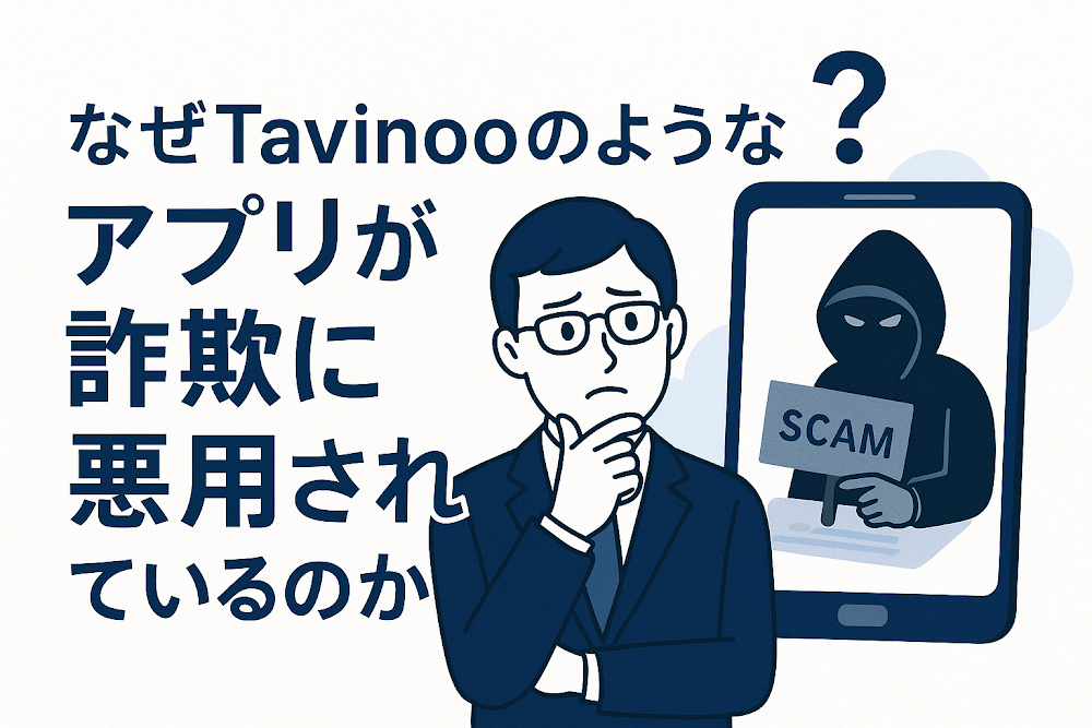 なぜTavinooのようなアプリが詐欺に悪用されているのか
