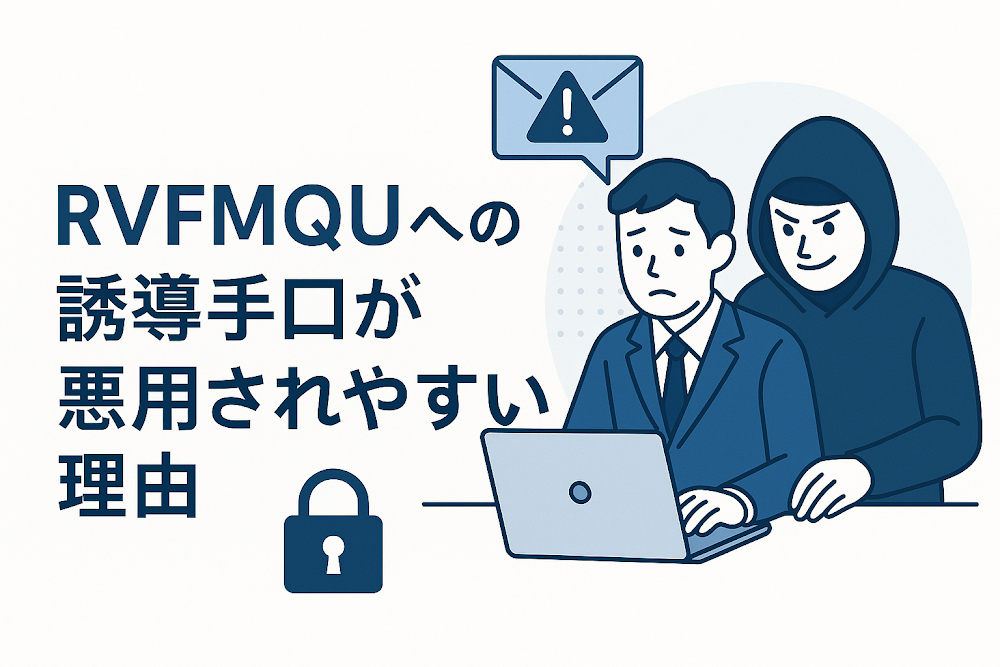 RVFMQUへの誘導手口が悪用されやすい理由