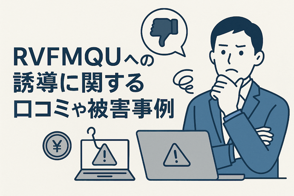 RVFMQUへの誘導に関する口コミや被害事例