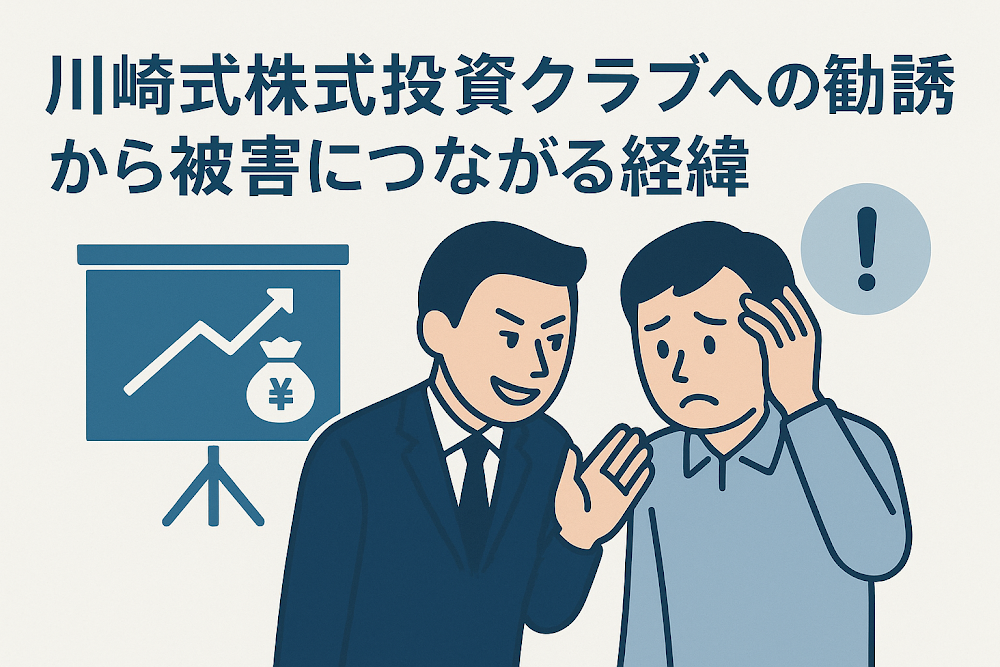 川崎式株式投資クラブへの勧誘から被害につながる経緯
