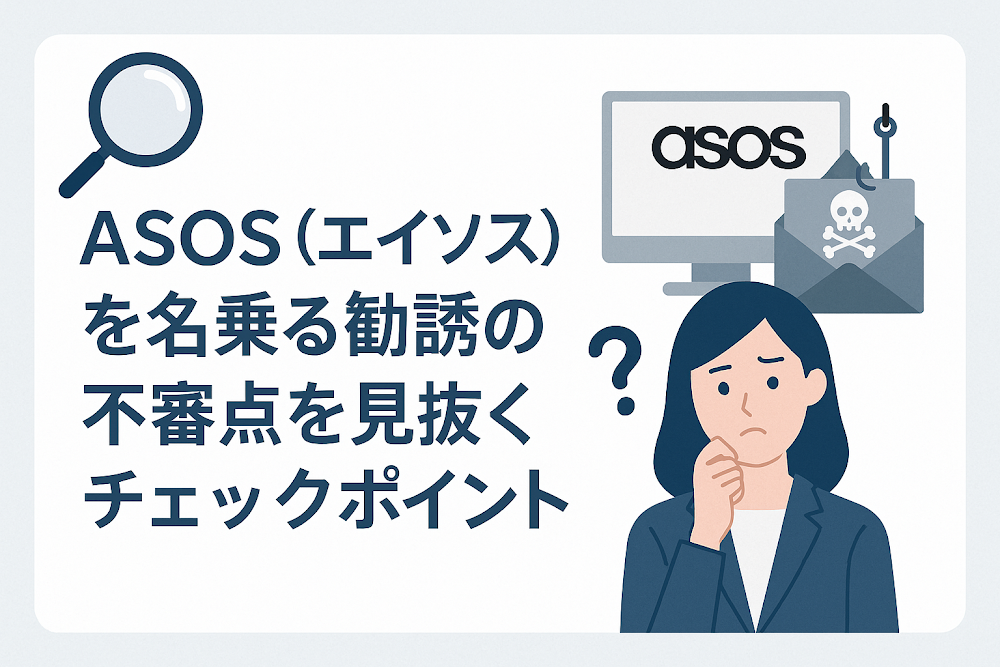 ASOS(エイソス)を名乗る勧誘の不審点を見抜くチェックポイント